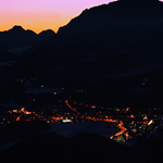 Luftaufnahme von St. Moritz